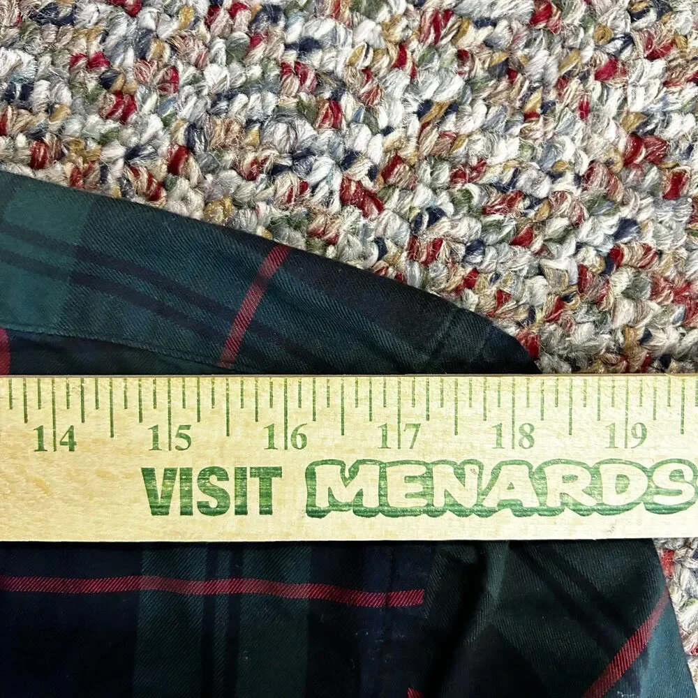 Ralph Lauren Boy's Green Blue Red Tartan Plaid Button-Down LS Shirt Sz L (16-18)